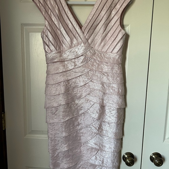 Adrianna Papell Blush Layered Mini Dress - Picture 1 of 8